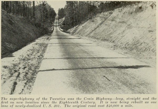 Image of Crain Highway in the 1920s