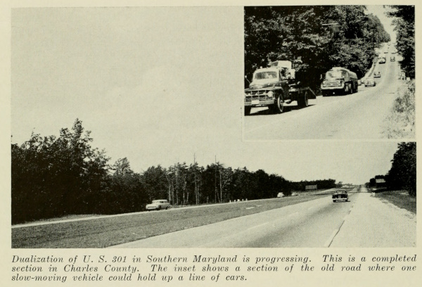 Image of the Crain Highway in 1958