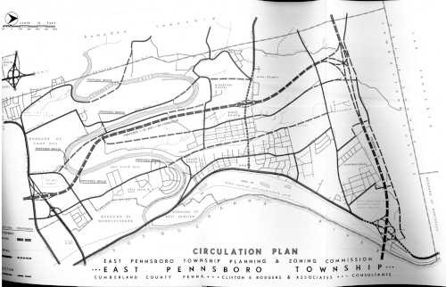1970 planning map for East Pennsboro Township.