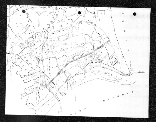 1973 planning map for the West Shore Expressway.