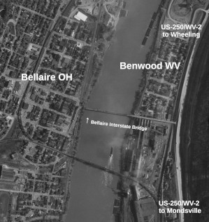 1972
          aerial of approaches to Bellaire Interstate Bridge